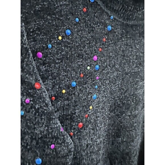 ModCloth Sweater Womens Size XS Deck The Halls With Glitz Mock Neck Pullover Top - Picture 3 of 8